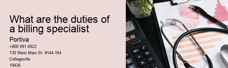 What are the duties of a billing specialist