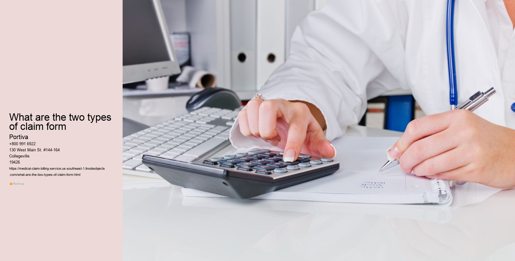 What are the two types of claim form