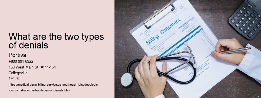 What are the two types of denials