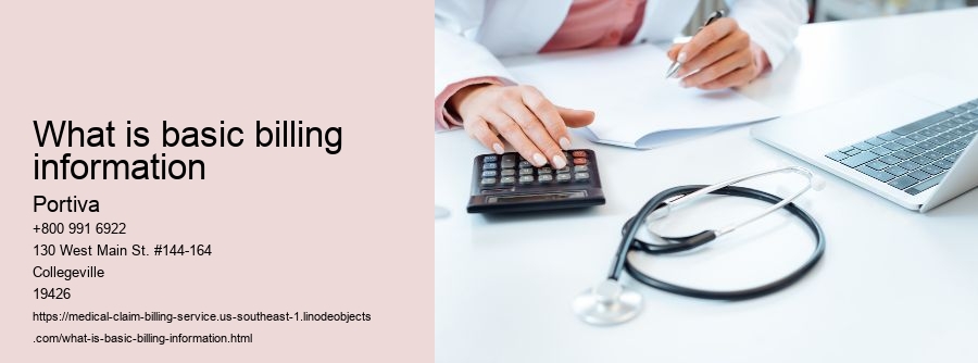 What is basic billing information