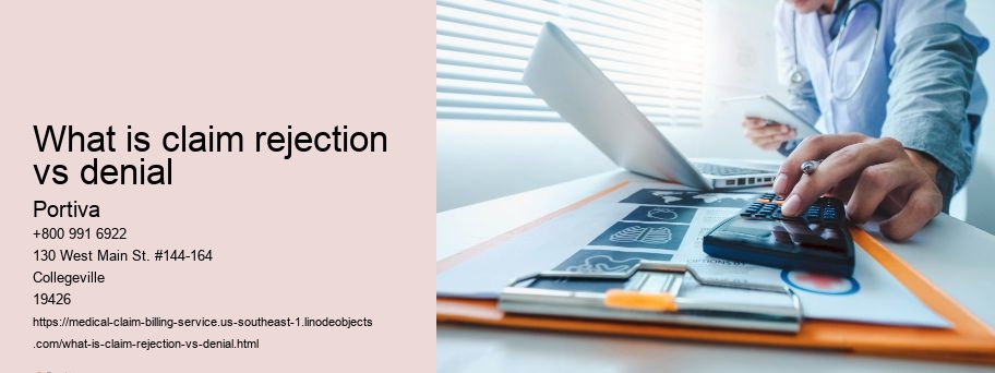 What is claim rejection vs denial