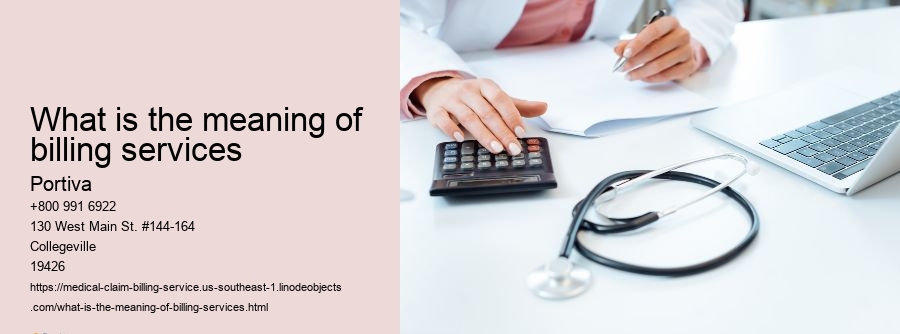 What is the meaning of billing services